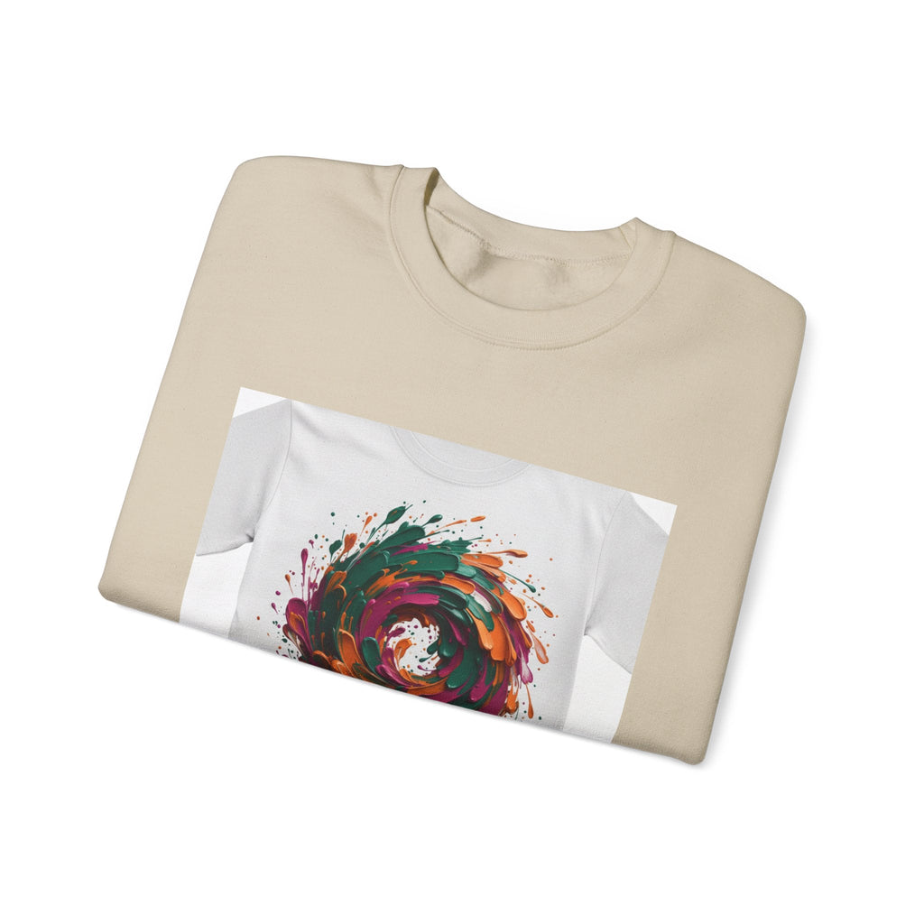 Painterly Abstract Floral Swirl Sweatshirt | artsy brushstroke apparel