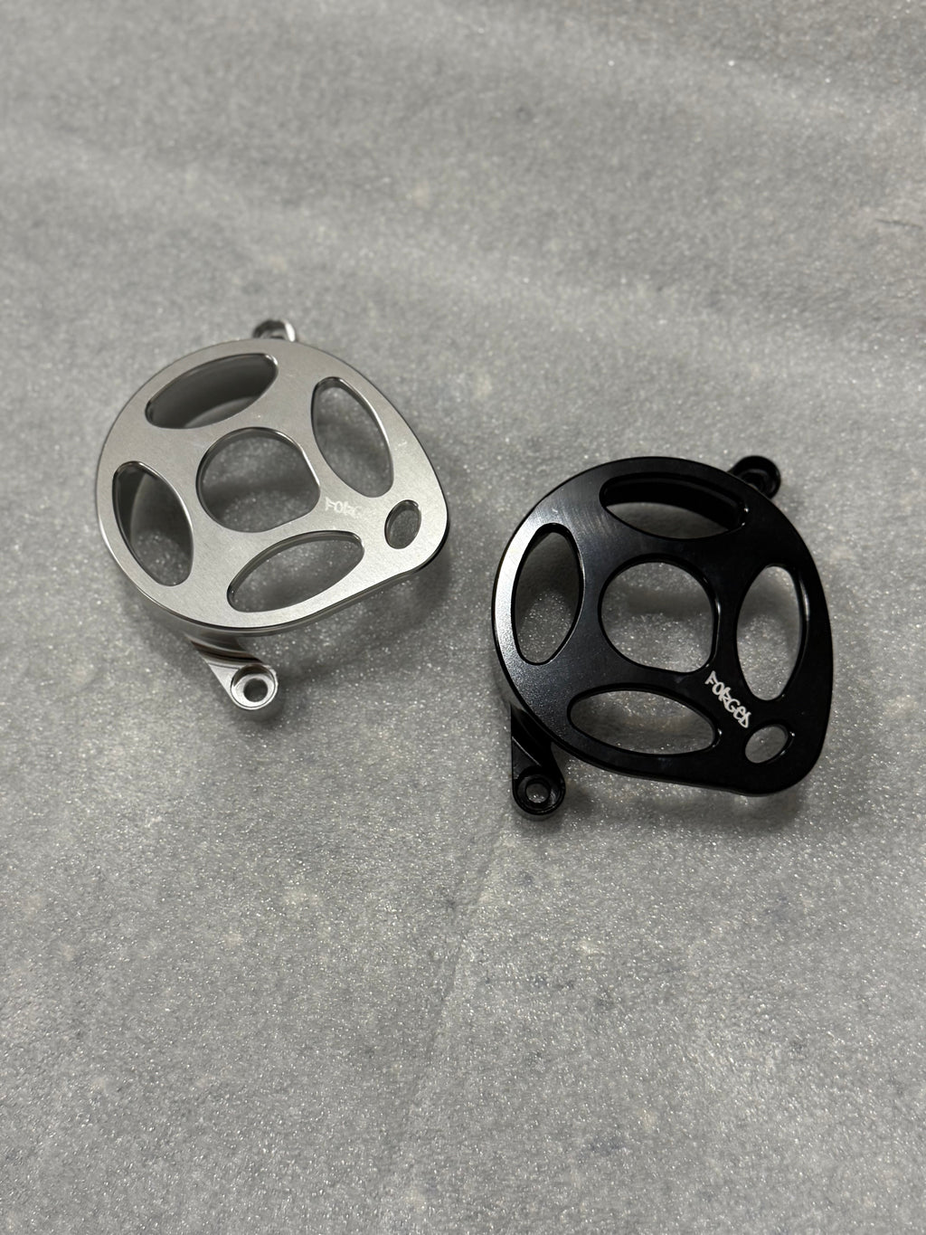 Surron Ultra Bee Metal Motor Cover | CNC Upgrade Replacement (Black & Chrome)