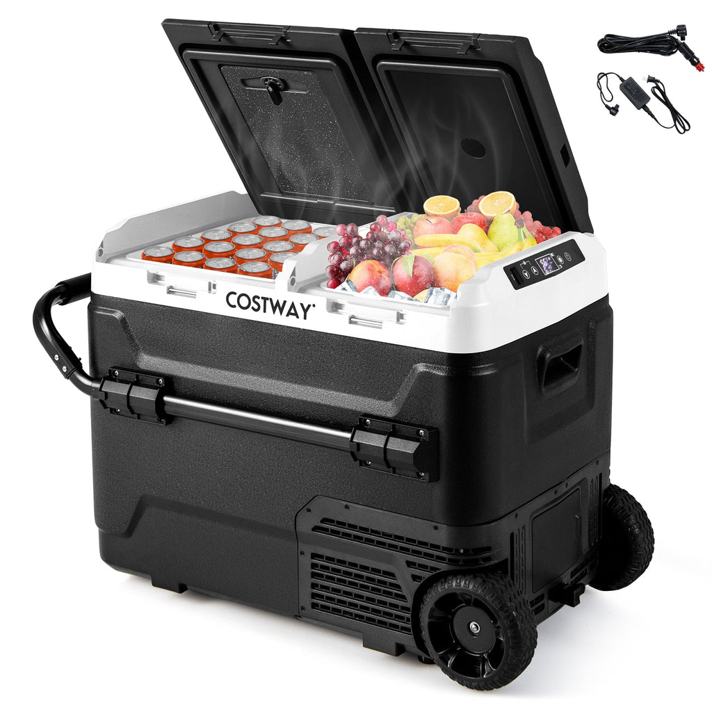 Dual Zone 12V Car Refrigerator for Vehicles Camping Travel Truck RV Boat Outdoor and Home Use