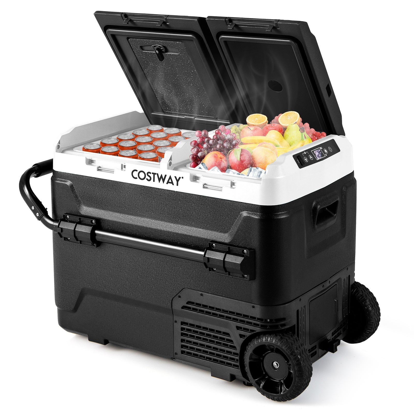 Dual Zone 12V Car Refrigerator for Vehicles Camping Travel Truck RV Boat Outdoor and Home Use