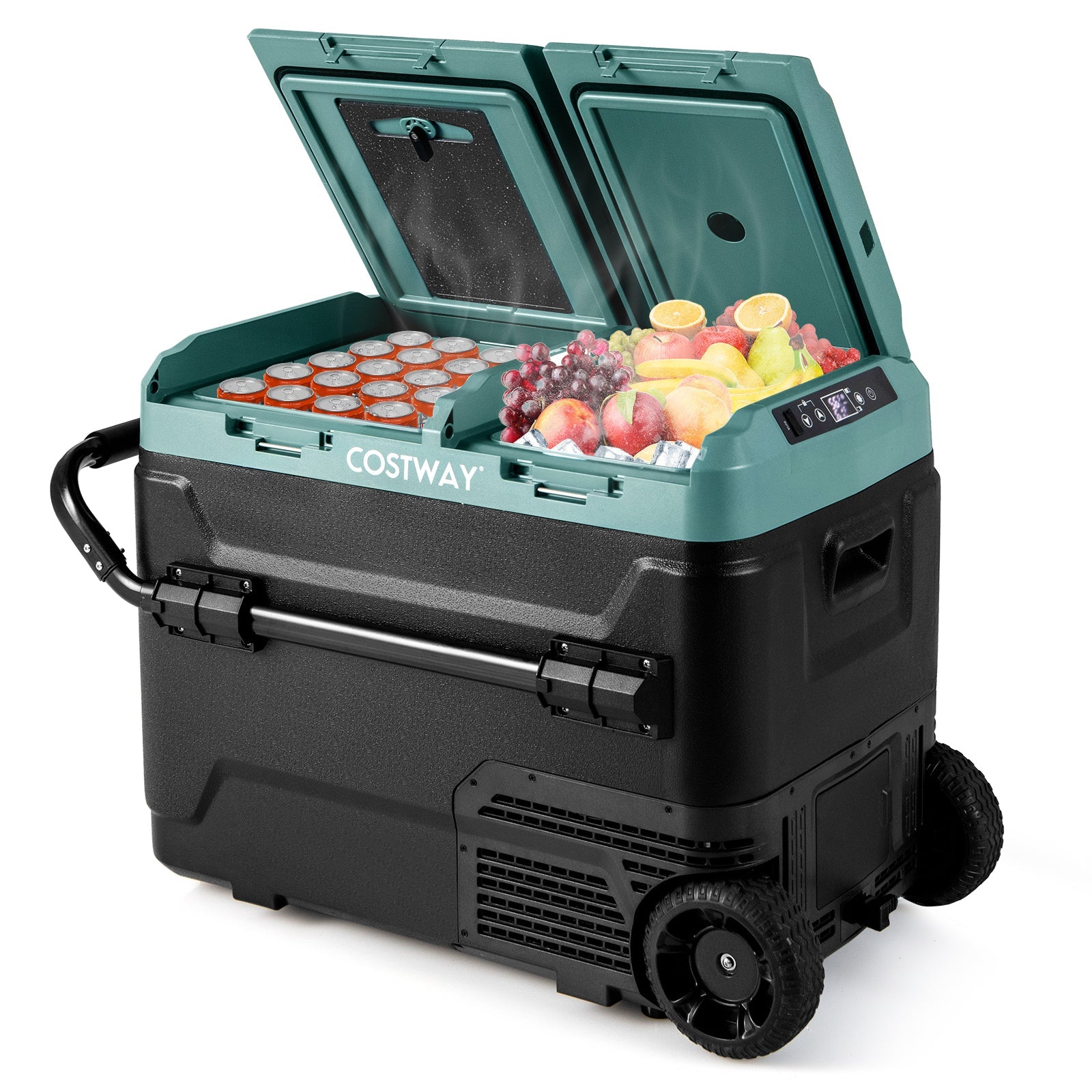 Dual Zone 12V Car Refrigerator for Vehicles Camping Travel Truck RV Boat Outdoor and Home Use
