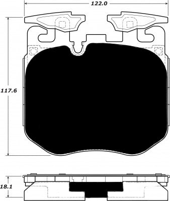 Porterfield Brake Pads for 2017 BMW 740eX - M Sport Brakes