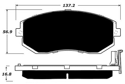 Porterfield Brake Pads for 2017 SUBARU BRZ w/ Vented Rear Disc