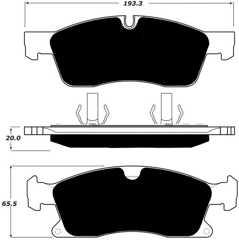 Porterfield Brake Pads for 2016 MERCEDES-BENZ GLE350