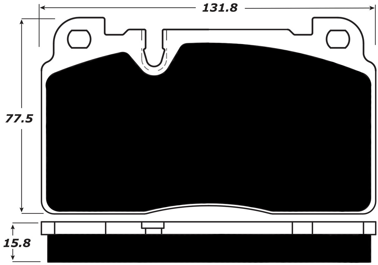 Porterfield Brake Pads for 2017 PORSCHE MACAN - Base