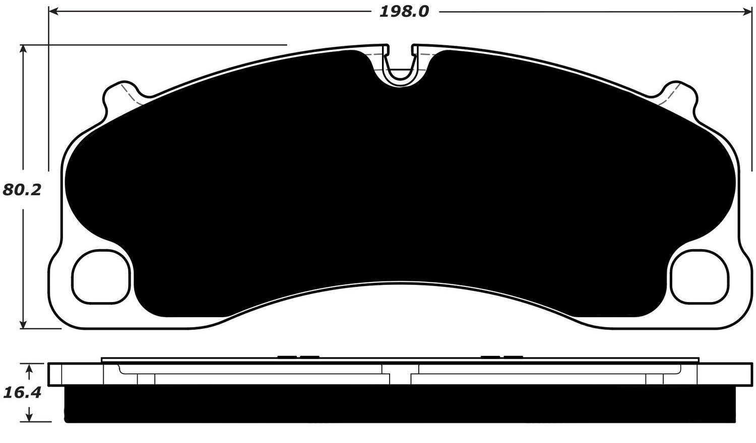 Porterfield Brake Pads for 2016 PORSCHE Cayman GT4