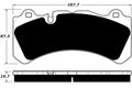 Porterfield Brake Pads for 2014 VOLVO S60 370.5mm Front Discs