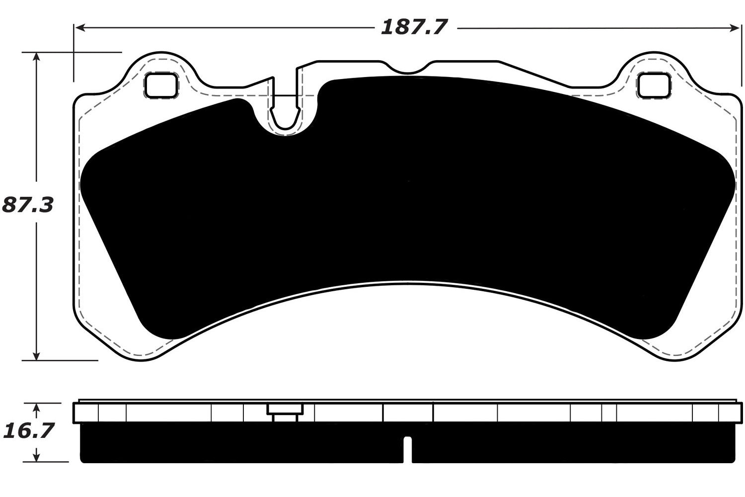 Porterfield Brake Pads for 2015 VOLVO V60 Polster