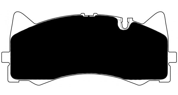 Porterfield Brake Pads for 2016 MERCEDES-BENZ AMG GT w/Silver Calipers