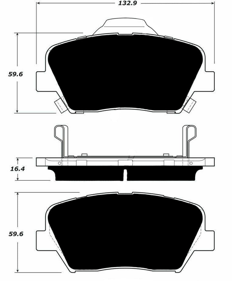 Porterfield Brake Pads for 2017 HYUNDAI SANTA FE