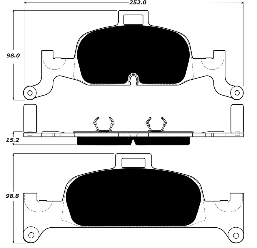 Porterfield Brake Pads for 2018 AUDI A4 w/300mm Rear Discs