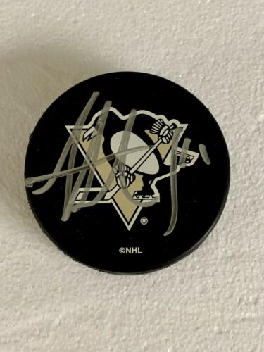 Jordan Staal Signed Pittsburgh Penguins Hockey Puck NHL Stanley Cup Hurricanes