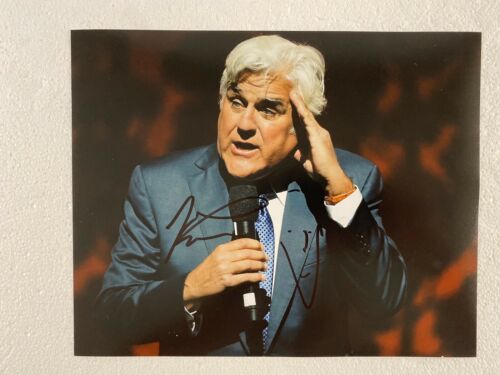 Jay Leno Signed 8x10 Photo Tonight Show Comedy Legend Auto Garage Show Biz PROOF