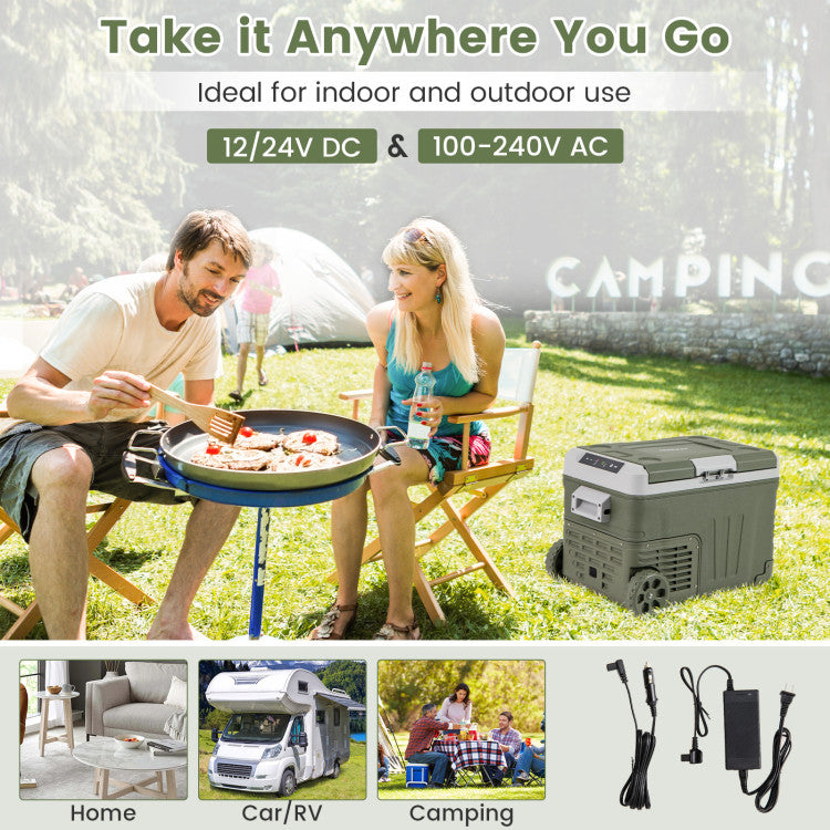 12 Volt Car Refrigerator Portable Car Fridge with Adjustable Range