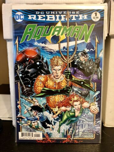 Aquaman #1 Andrew Hennessy Cover DC Rebirth Comic Book First Print NM