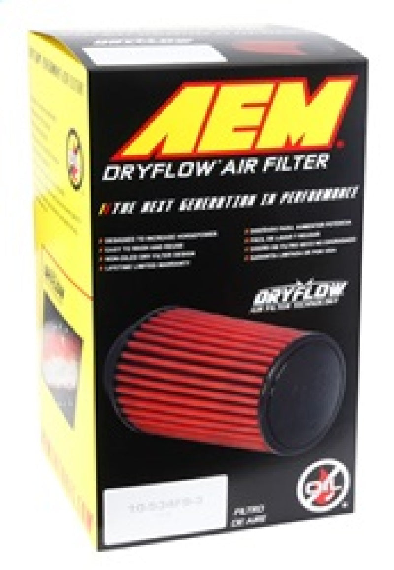 AEM Induction AEM 3.25 inch DRY Flow Short Neck 9 inch Element Filter Replacement 21-2109DK