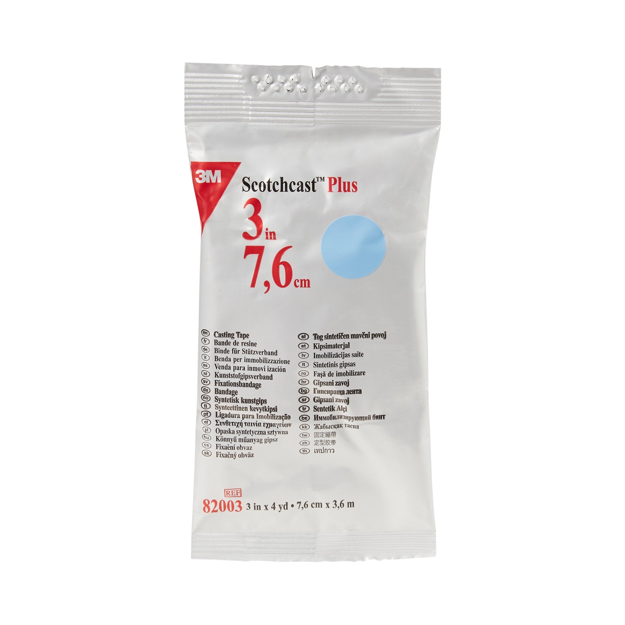 3M™ Scotchcast™ Plus Light Blue Cast Tape, 3 Inch x 4 Yard 82003L