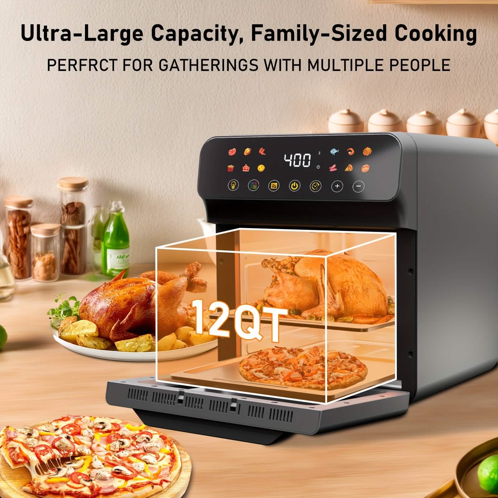 12QT 12 - in - 1 Smart Air Fryer Oven - PhishStones Products
