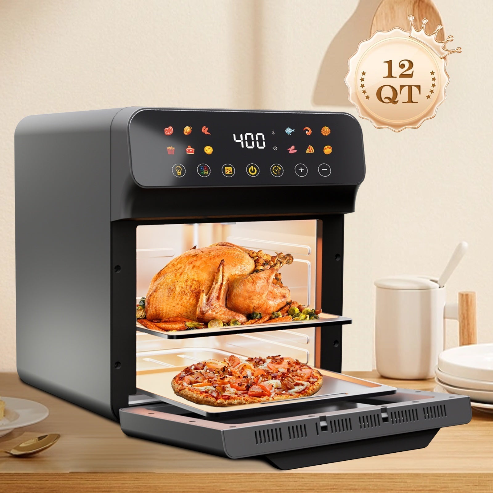 12QT 12 - in - 1 Smart Air Fryer Oven - PhishStones Products