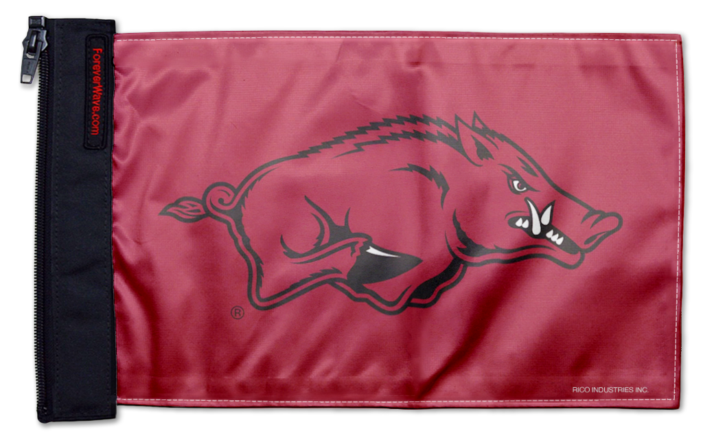 Arkansas 11"x17" Forever Wave Flag for Jeep Wrangler JL 2-Door 2018-Present