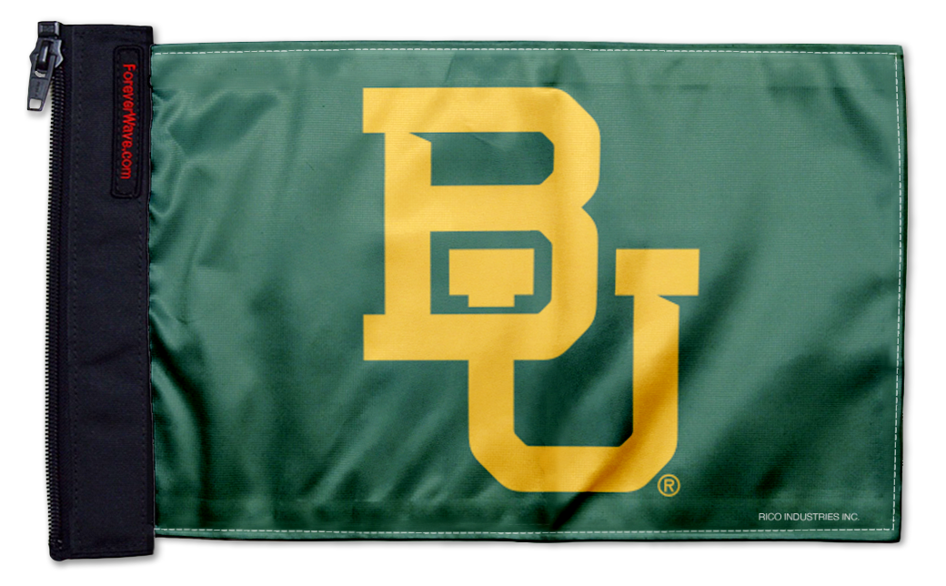 Baylor 11"x17" Forever Wave Flag for Jeep Wrangler CJ-7 and CJ-8 1976-1986
