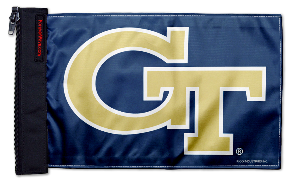 Georgia Tech 11"x17" Forever Wave Flag for Jeep Wrangler YJ 1986-1995