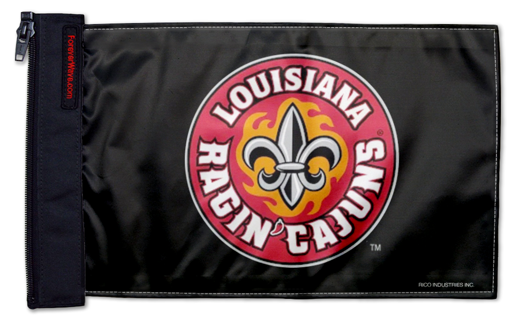 Louisiana Lafayette 11"x17" Forever Wave Flag for Boats