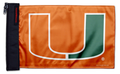 Miami University 11"x17" Forever Wave Flag for Jeep Wrangler CJ-7 and CJ-8 1976-1986