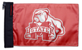 Mississippi State 11"x17" Forever Wave Flag for Jeep Wrangler CJ-7 and CJ-8 1976-1986