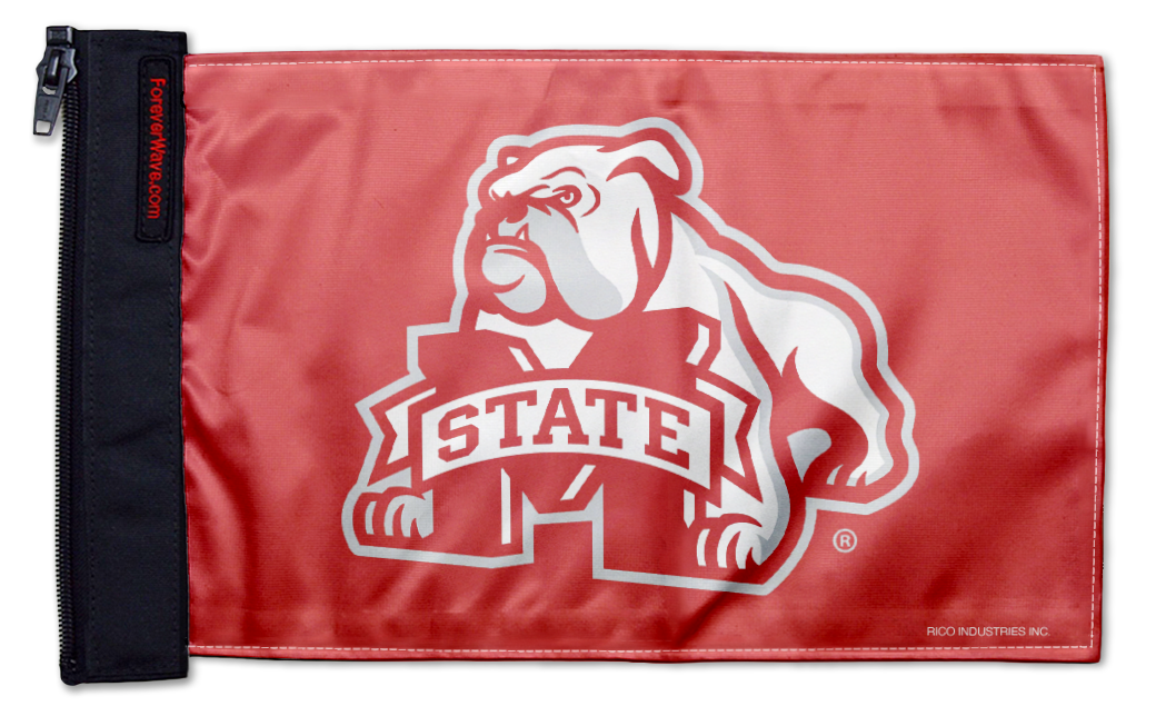 Mississippi State 11"x17" Forever Wave Flag for Jeep Wrangler LJ 2003-2006