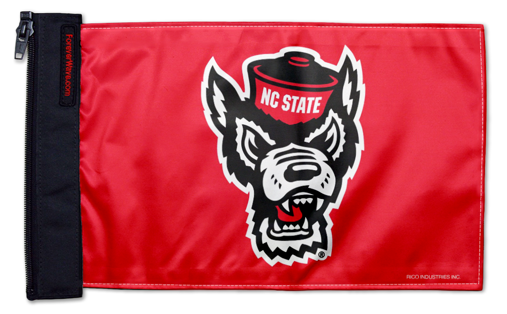 North Carolina State 11"x17" Forever Wave Flag for Boats