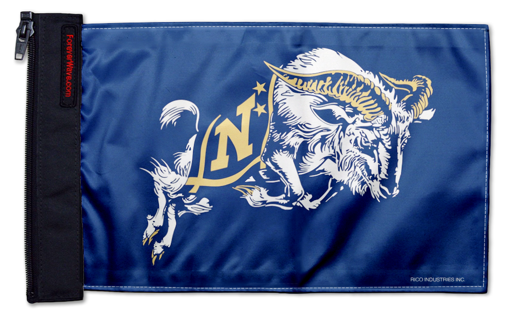 Naval Academy 11"x17" Forever Wave Flag for Jeep Wrangler CJ-7 and CJ-8 1976-1986