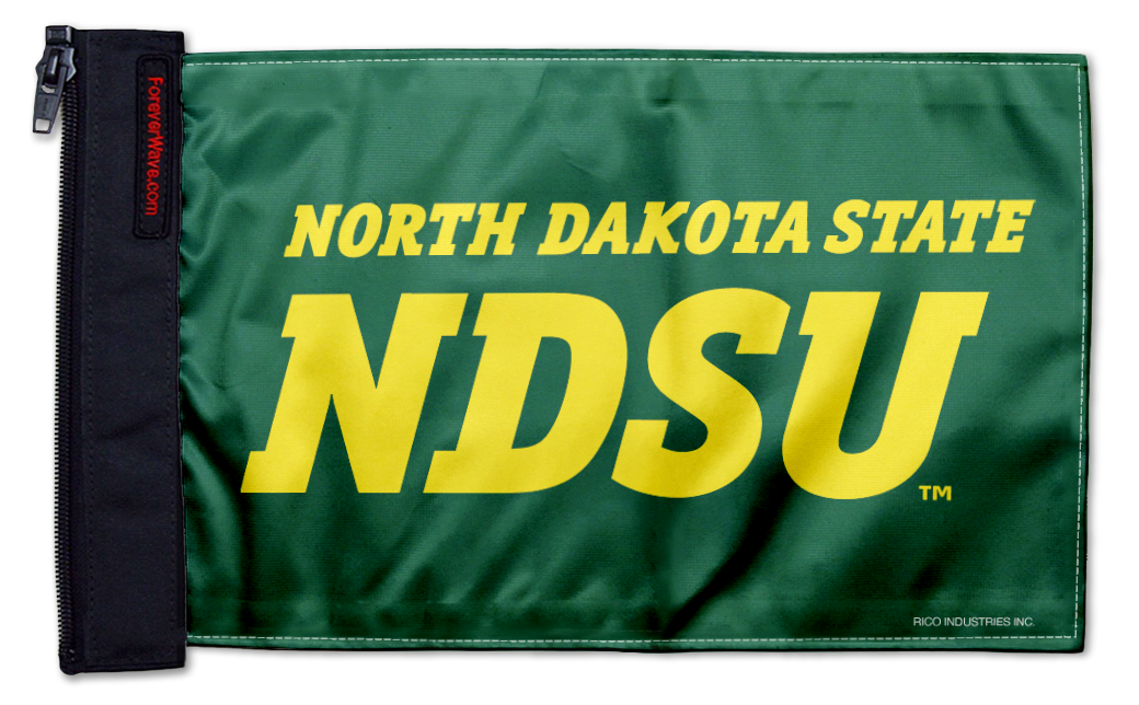 North Dakota State 11"x17" Forever Wave Flag for Jeep Wrangler TJ 1996-2006