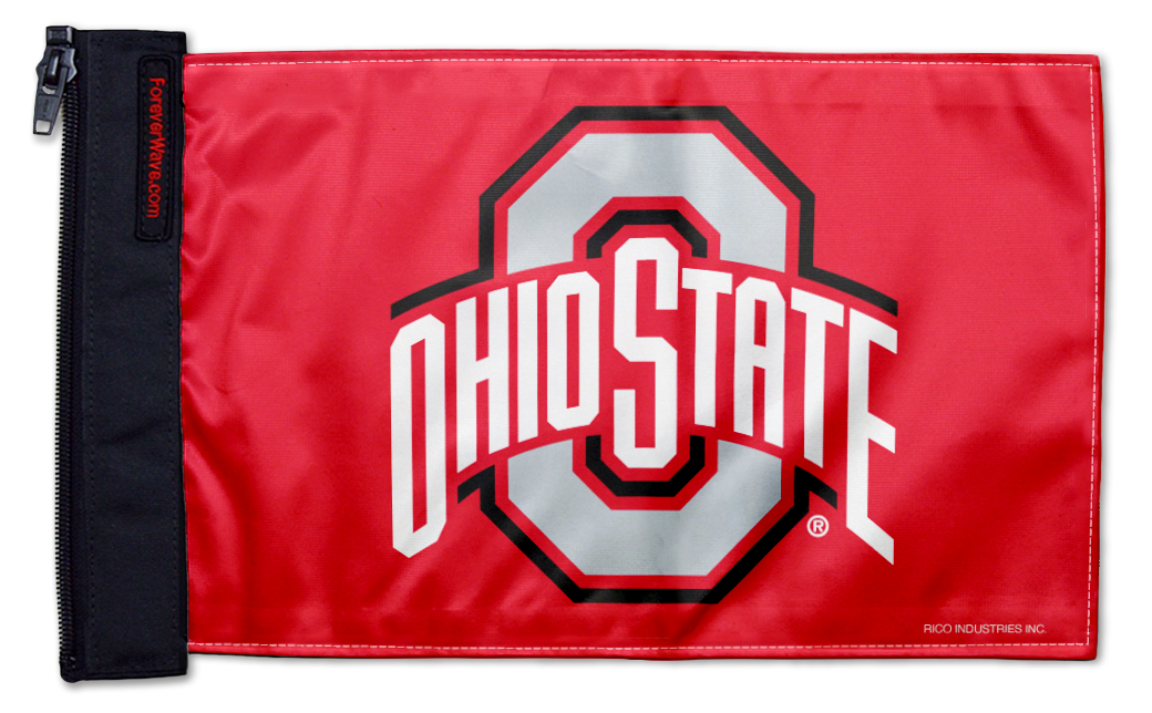 Ohio State Red 11"x17" Forever Wave Flag