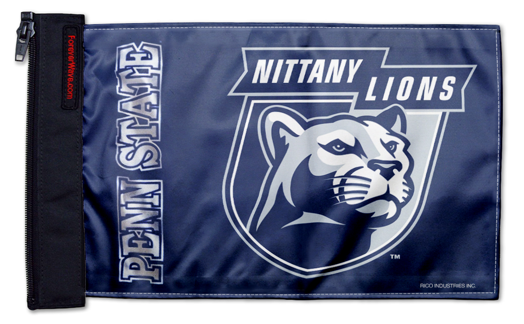 Penn State 11"x17" Forever Wave Flag for Jeep Wrangler JK 2-Door 2007-2018