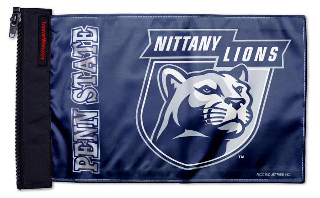 Penn State 11"x17" Forever Wave Flag for Jeep Wrangler JK 2-Door 2007-2018