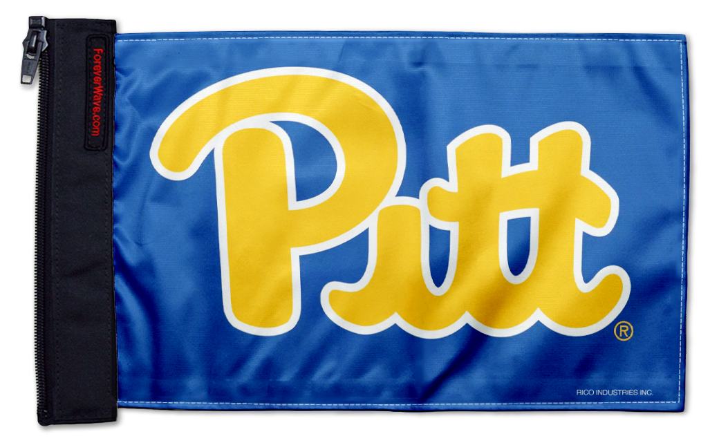 Pittsburgh PITT 11"x17" Forever Wave Flag for Jeep Wrangler CJ-7 and CJ-8 1976-1986