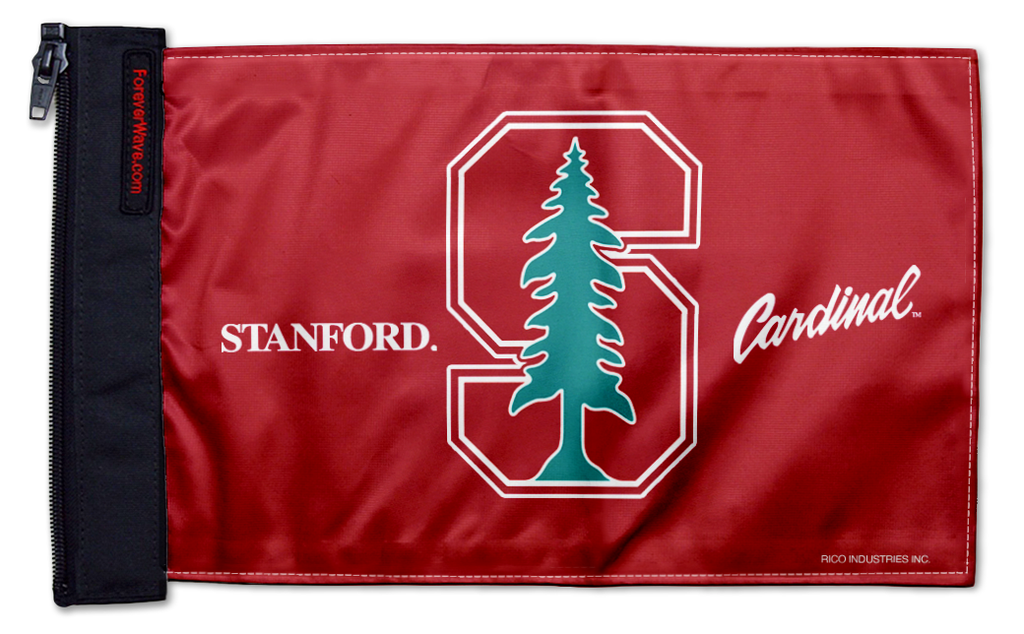 Stanford 11"x17" Forever Wave Flag for Jeep Wrangler YJ 1986-1995
