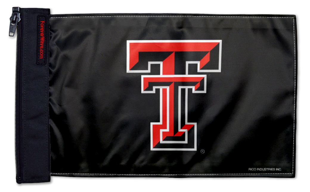 Texas Tech 11"x17" Forever Wave Flag for Jeep Wrangler JK 2-Door 2007-2018