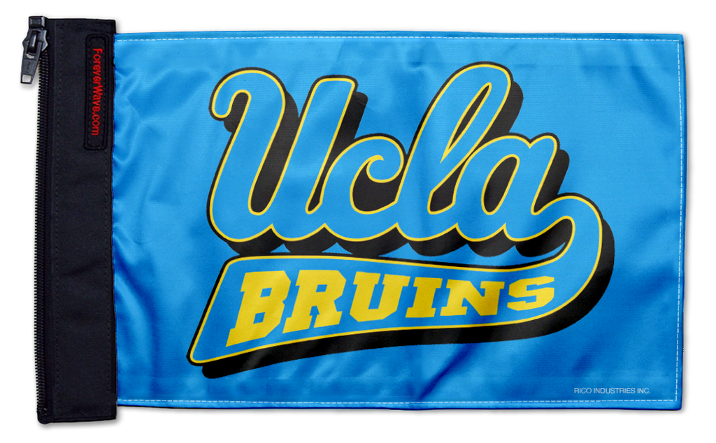 UCLA 11"x17" Forever Wave Flag for Jeep Wrangler YJ 1986-1995
