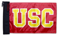 Southern California USC 11"x17" Forever Wave Flag for Jeep Wrangler LJ 2003-2006
