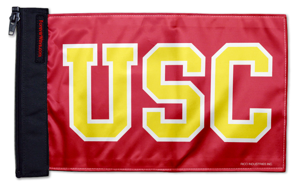 Southern California USC 11"x17" Forever Wave Flag for Jeep Wrangler LJ 2003-2006