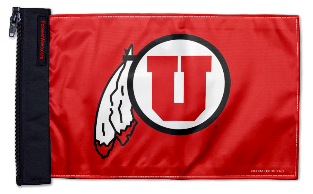 Utah 11"x17" Forever Wave Flag for Jeep Wrangler CJ-7 and CJ-8 1976-1986