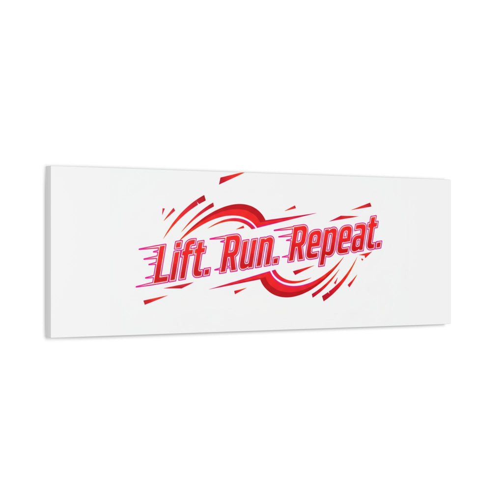 Lift Run Repeat Canvas | Fitness Wall Art, Gym Motivation