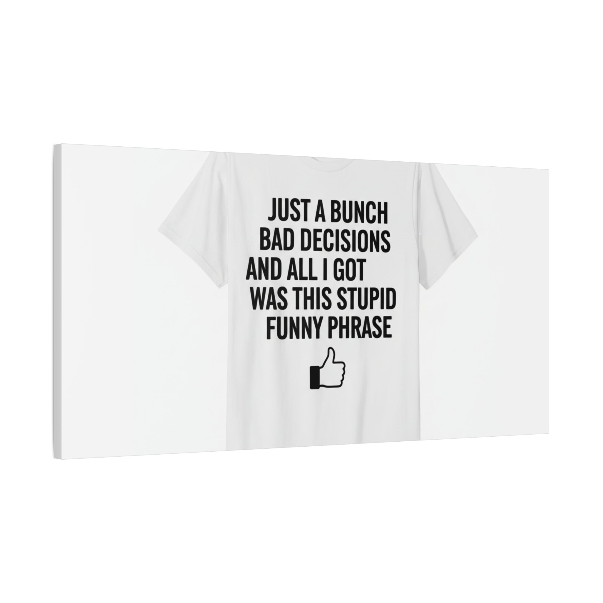self-deprecating quote Canvas | sarcastic introvert wall art, anxiety humor