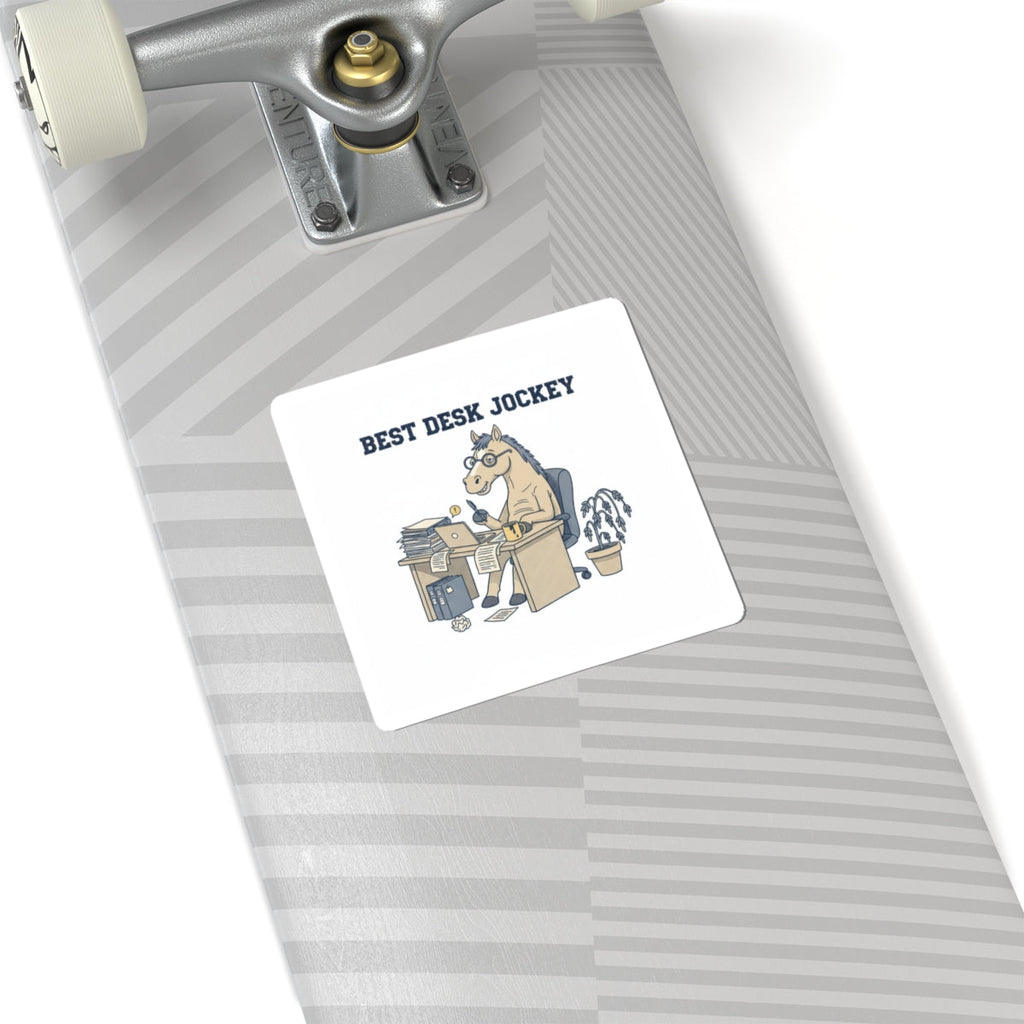 Best Desk Jockey Kiss-Cut Stickers | Workhorse Office Humor, Burnout Parody