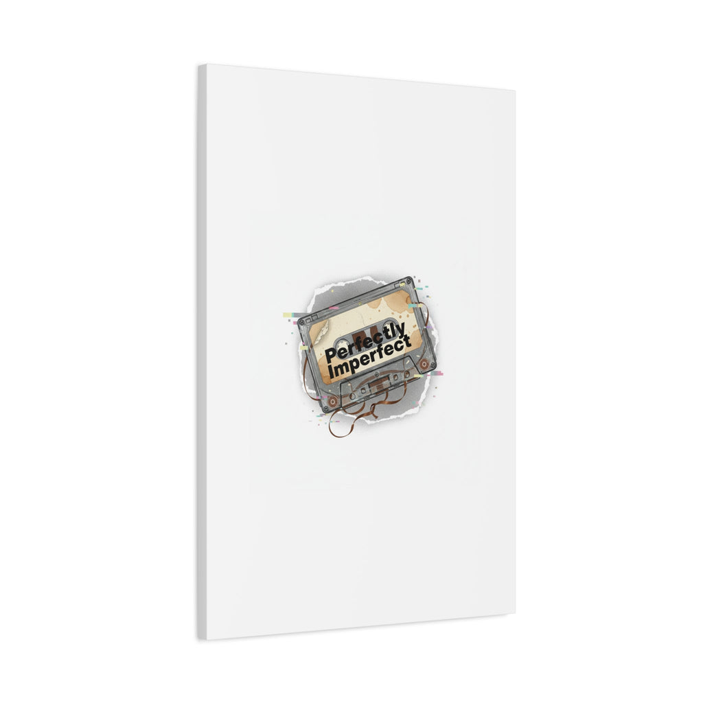Perfectly Imperfect Cassette, Canvas Print | Analog Error, glitch art static