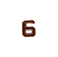 US Army Numeral 6 3/16in Bronze Ribbon Device
