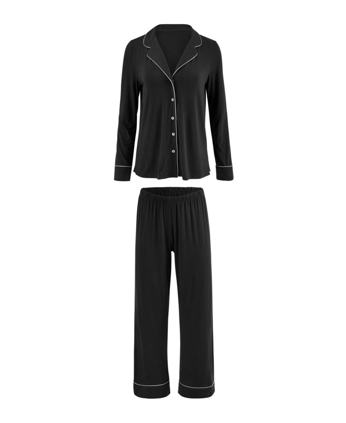 Adore Me Womens Matilda Long Sleeve Top and Pants Pajama Set