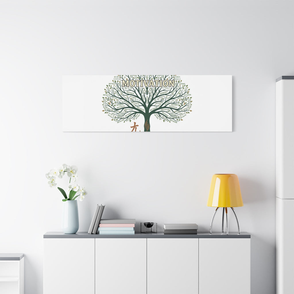 Handwritten Doodle Tree Canvas | Matte Stretched Wall Art
